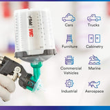 3M PPS Series 2.0 Spray Cup System Kit, Standard (22 fl oz, 650 mL), 200 Micron Filter, 1 kit per case - 26000