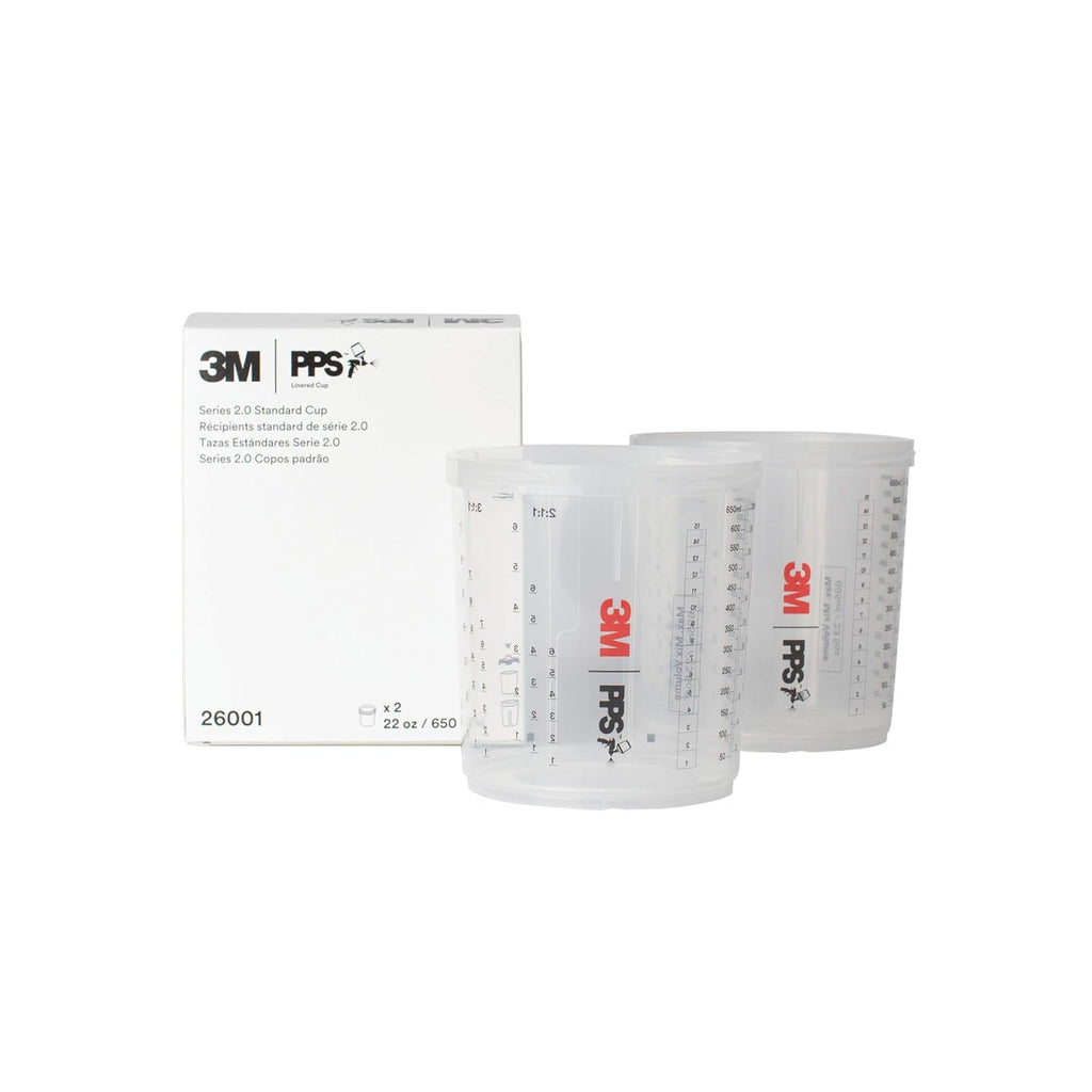 3M PPS Series 2.0 Cup - Standard (22 fl oz, 650 mL), 2 cups per carton, 4 cartons per case - 26001