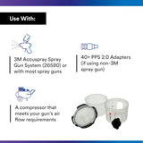 3M PPS Series 2.0 Spray Cup System Kit - Mini (6.8 fl oz, 200 mL), 200 Micron Filter, 1 Kit/Case - 26114
